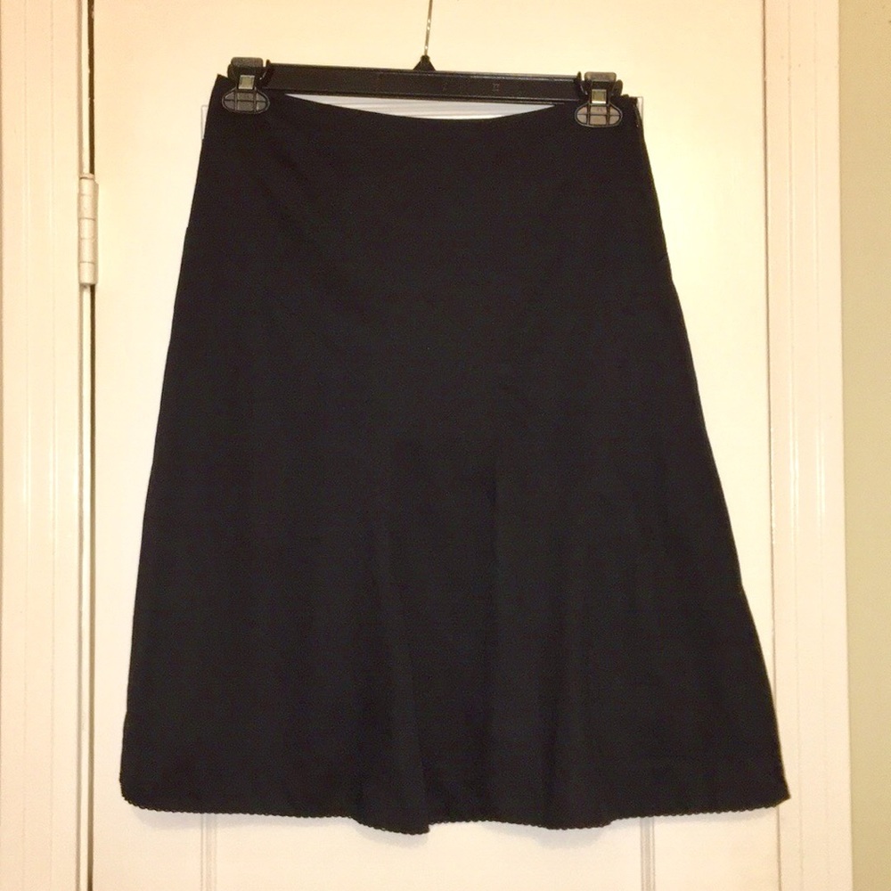 Anthropologie Black A-line Skirt
